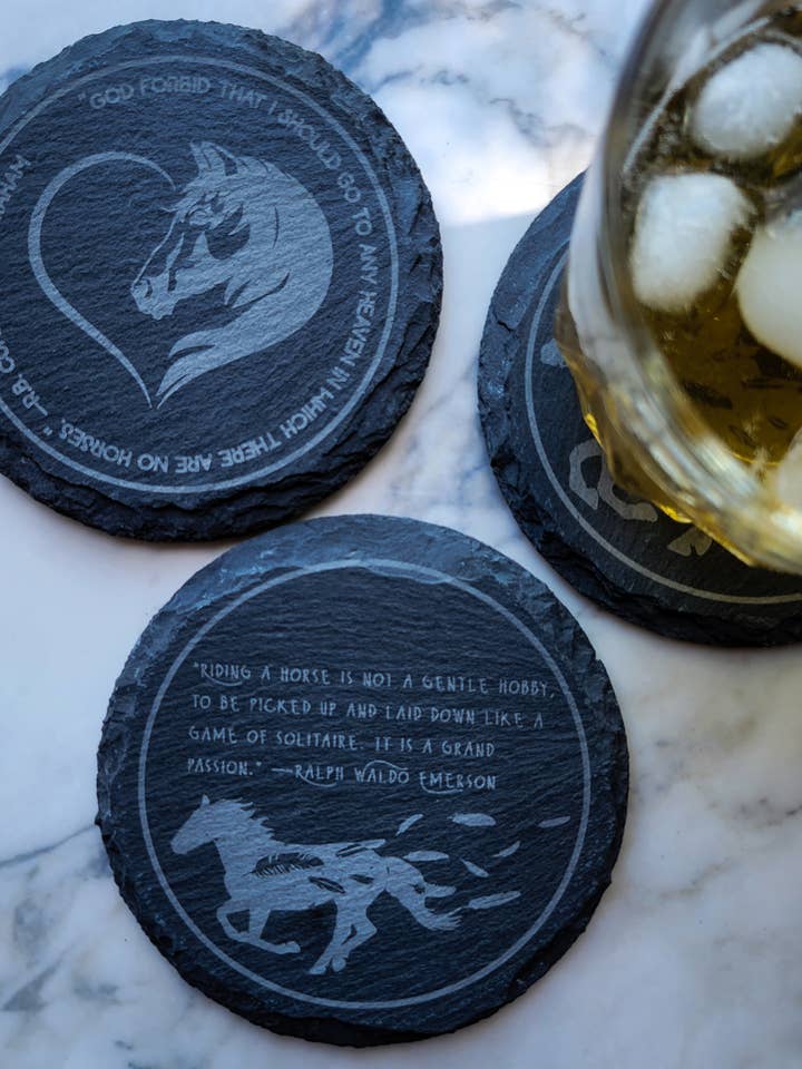 Custom engraved coasters for wholesale by Artifact Print
