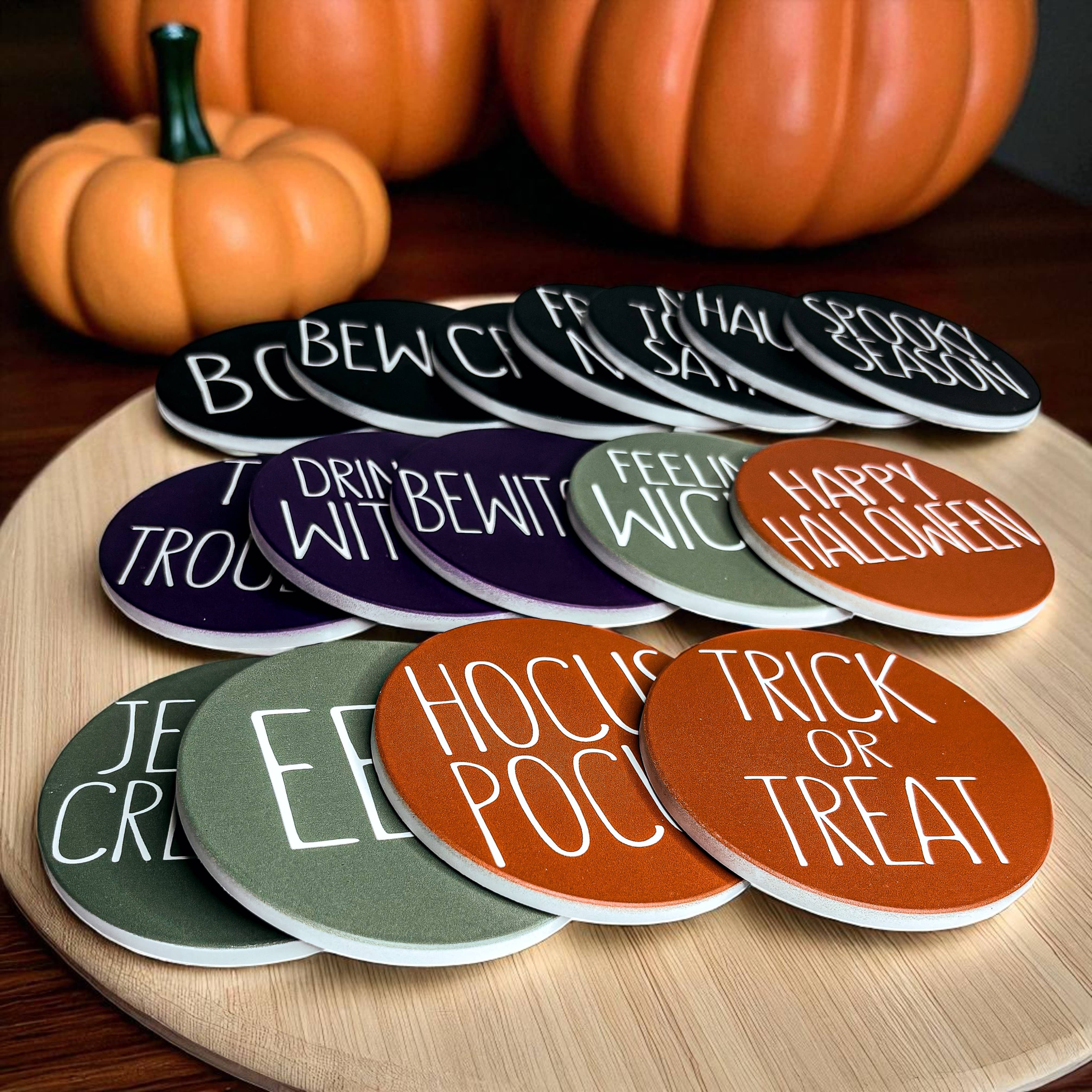 Gia Roma - Wholesale Coasters - Sale - Fall & Halloween Ceramic Coaster Sets Unique & Chic54