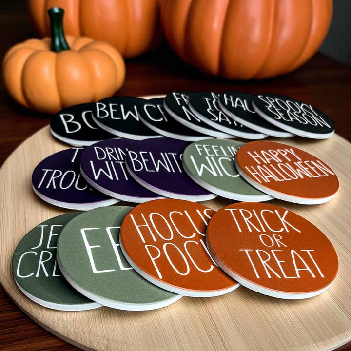 Gia Roma - Wholesale Coasters - Sale - Fall & Halloween Ceramic Coaster Sets Unique & Chic54