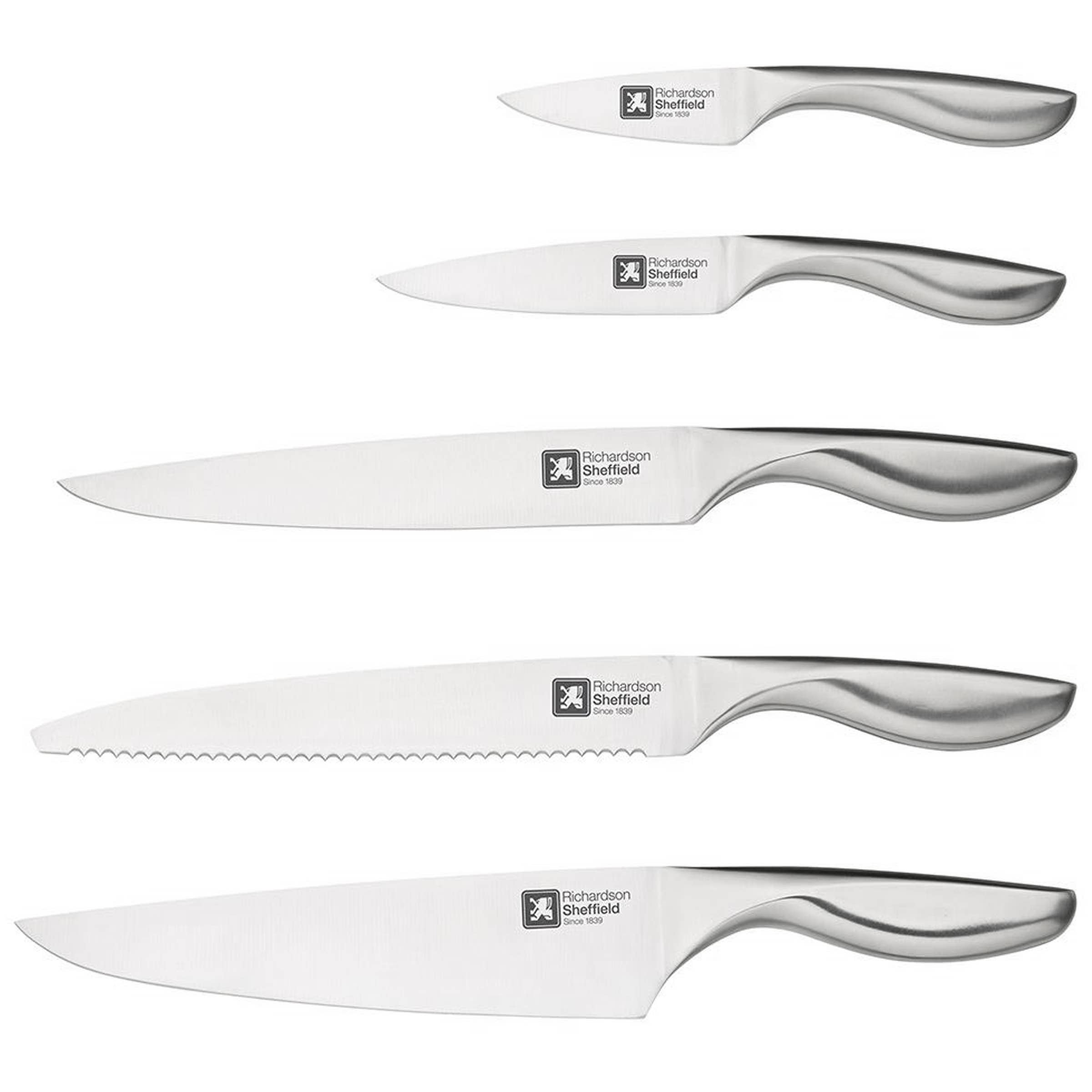 Amefa Couzon - Wholesale Knife Set - FORME - Bamboo Block 5 Kitchen Knives - Richardson1