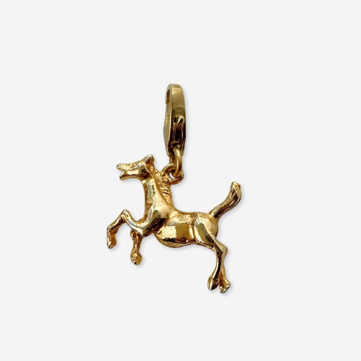 Vintage vergoldeter Pferdeanhänger für den Großhandel von Lulu’s Petals
