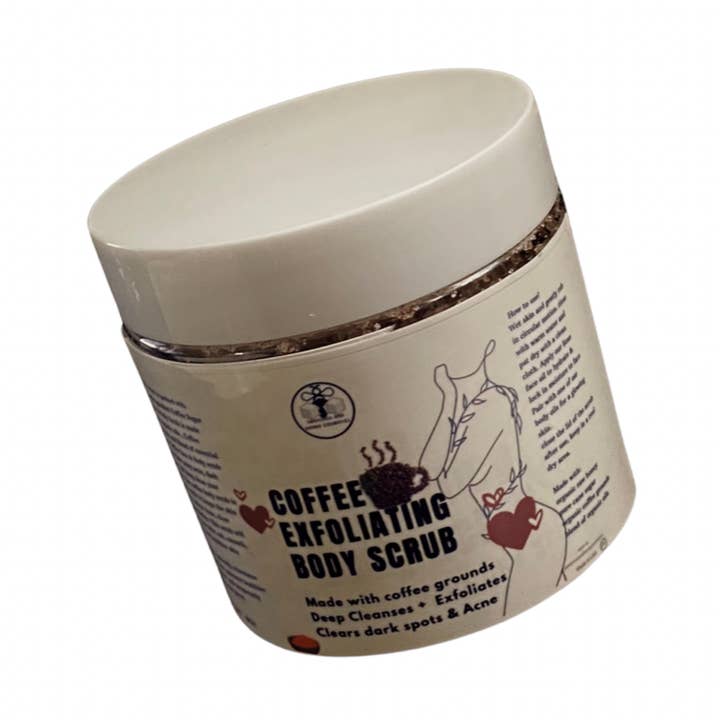 Gommage corporel au café ☕️ pour la vente par Sweetness And Honey Cosmetics
