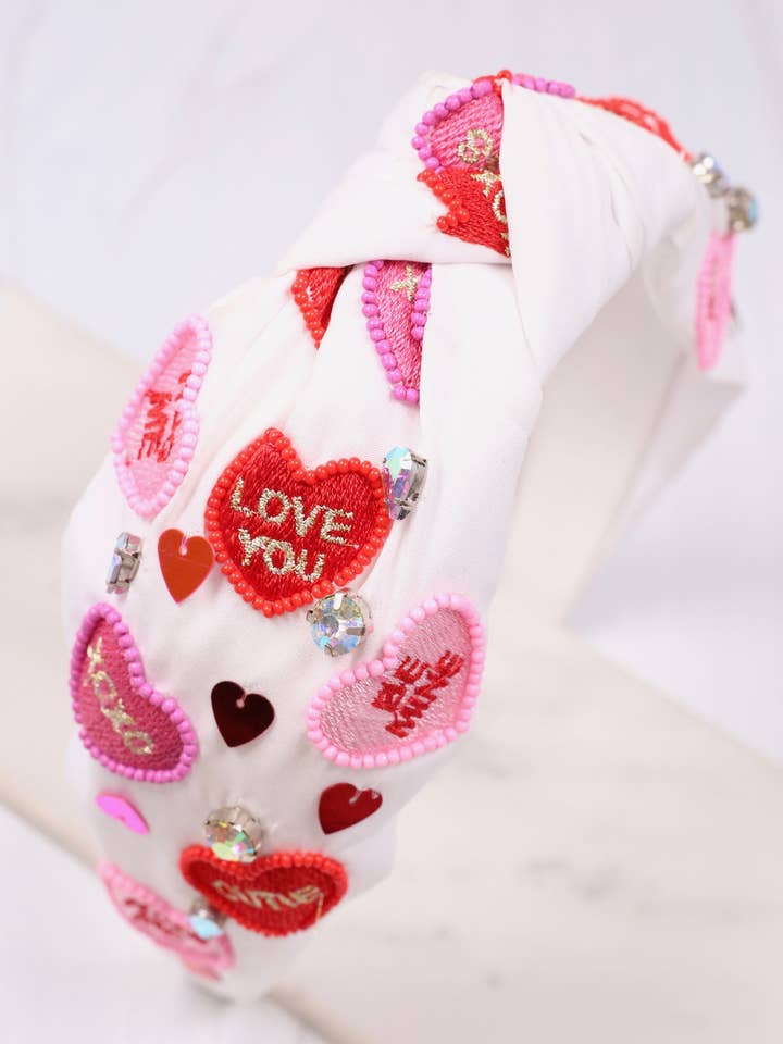 Bandeau Crush on You BLANC pour la vente par Caroline Hill