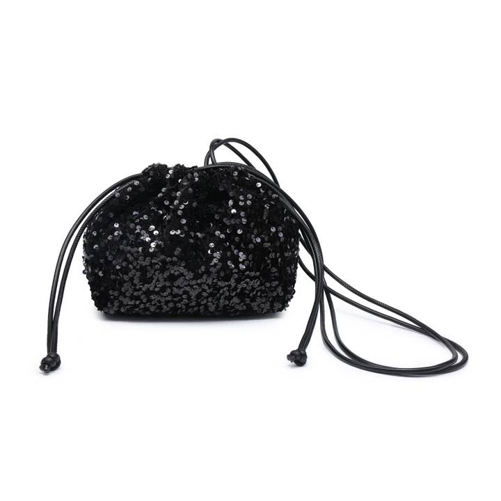 Borsa a tracolla con chiusura a coulisse con paillettes CC324-Carrier Co. per la vendita all'ingrosso da parte di Papaya Fashion Ltd