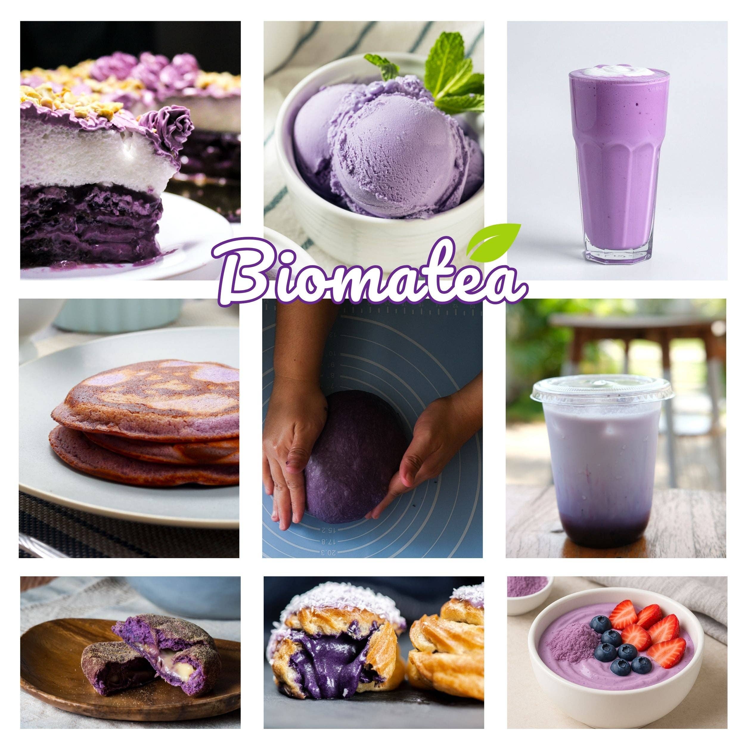 Biomatea - Wholesale Protein/Superfood Powder - Purple yam powder, Ube powder, violet yam Ube powder, natural, 100 g ground3