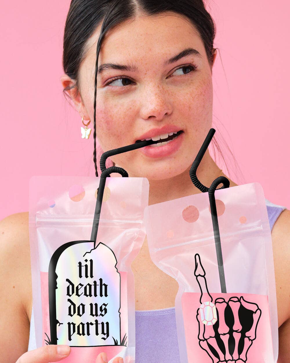 xo, Fetti - Wholesale Disposable Cup - RIP Single Life Drink Pouches, Bachelorette Party1