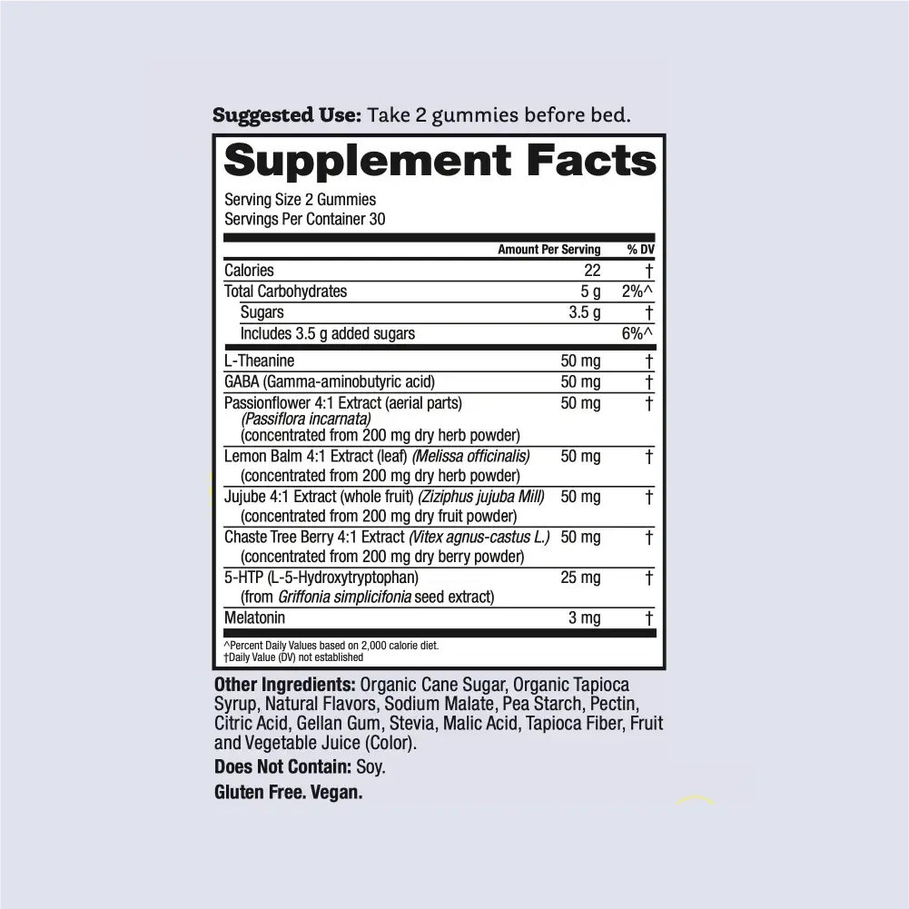 Winged - Wholesale Oral Supplement/Vitamin - Sleepyhead: Sleep + Stress Gummies6