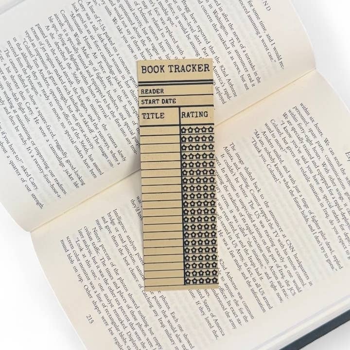 Vintage Library Card Book Tracker 3D Bookmark for wholesale by Twisted Layers
