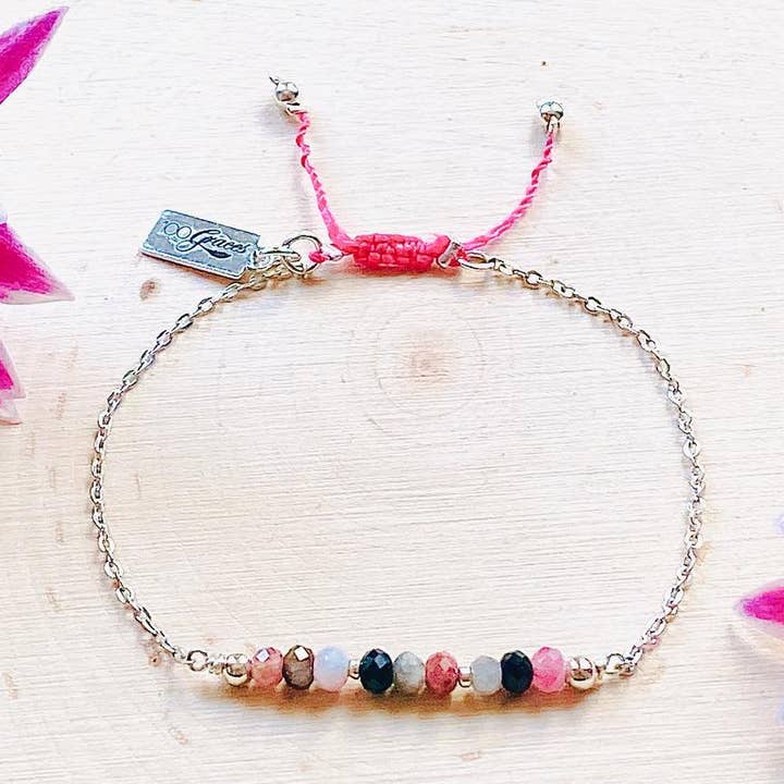 Watermelon Tourmaline Bracelet for wholesale by 100 Graces