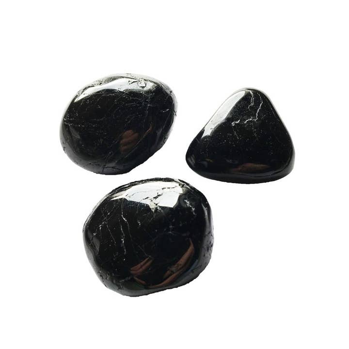 Sort Turmalin Tumbled Sten - 1 Kg for engroshandel hos France Mineraux