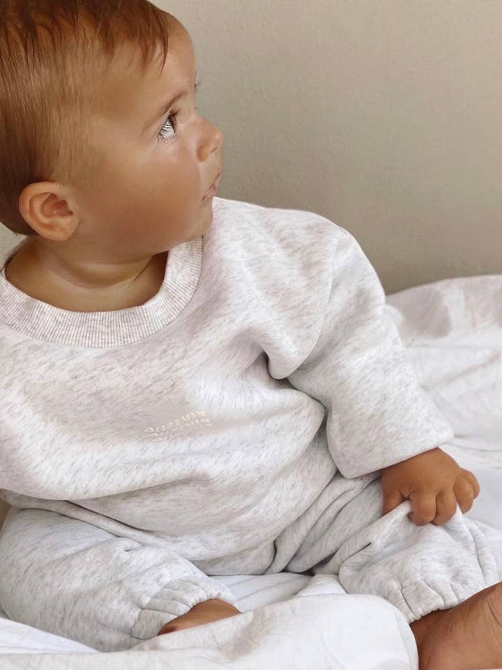 Mini Waves Jumper (White Marle) for wholesale by All Fenix