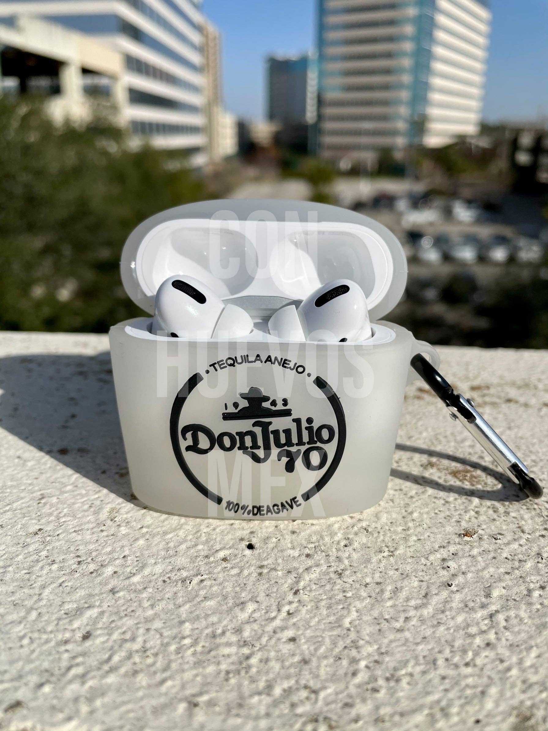 Con Huevos Mex - Wholesale Airpod/Earbud Case - Men's - Don Julio 70 tequila bottle AirPod case, AirPod Pro, AirPod1