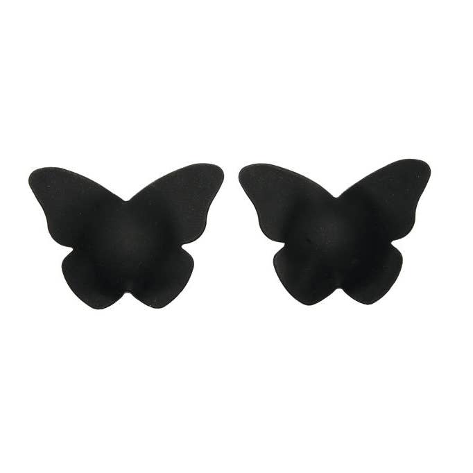 Butterfly Nipple Covers in Black | Seamless & Reusable for wholesale by TITA