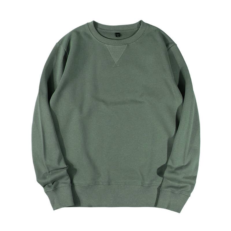 Rosa Clothing - Wholesale Sweatshirt - Women's - Athleisure loose fit plain cotton crewneck Sweatshirt11