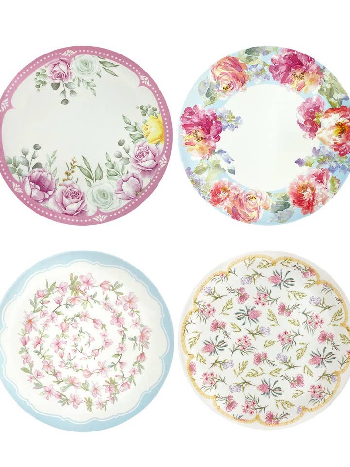 Floral Bamboo Eco Plate (Set of 4) for wholesale by Magnolia Lounge