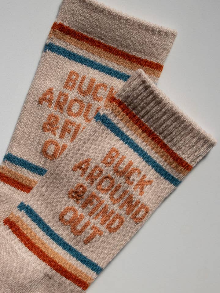 Shop Good - Wholesale Socks - Unisex - Buck Around and Find Out Western Socks
