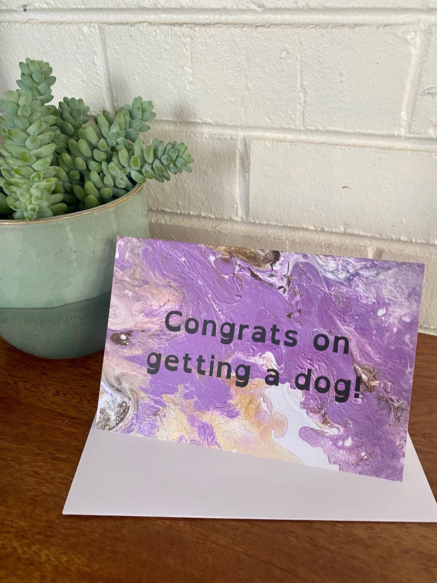 AbstractbyRabrams - Vente Cartes de félicitations - Carte de félicitations pour l'obtention d'un chien - Nouveau chien - Carte de félicitations - Nouvelle carte pour animaux de compagnie3