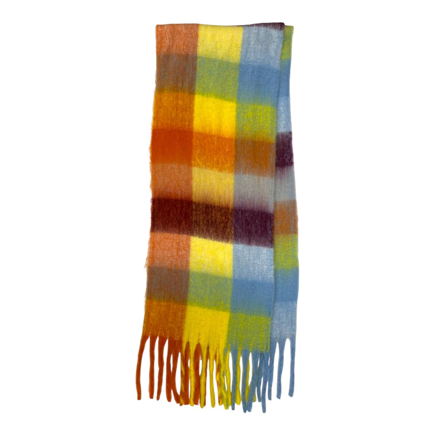 London Scarves - Vendita all'ingrosso Sciarpa - Donna - Sciarpa in morbido tessuto a quadri, 16 colori, rifinita con nappine45