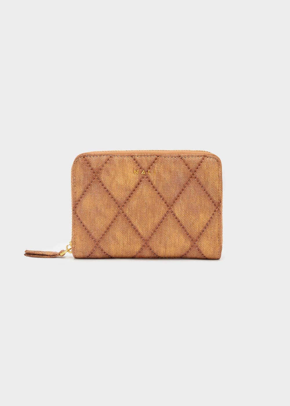 NALI' - Wholesale Portemonnee - Dames - DEMI GEVOERDE PORTEMONNEE BRUIN - N641