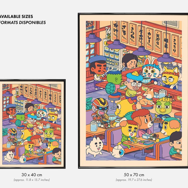 Yeaaah! Studio - Wholesale Poster - "Udon-ya" Poster (Format 30x40cm or 50x70cm)1