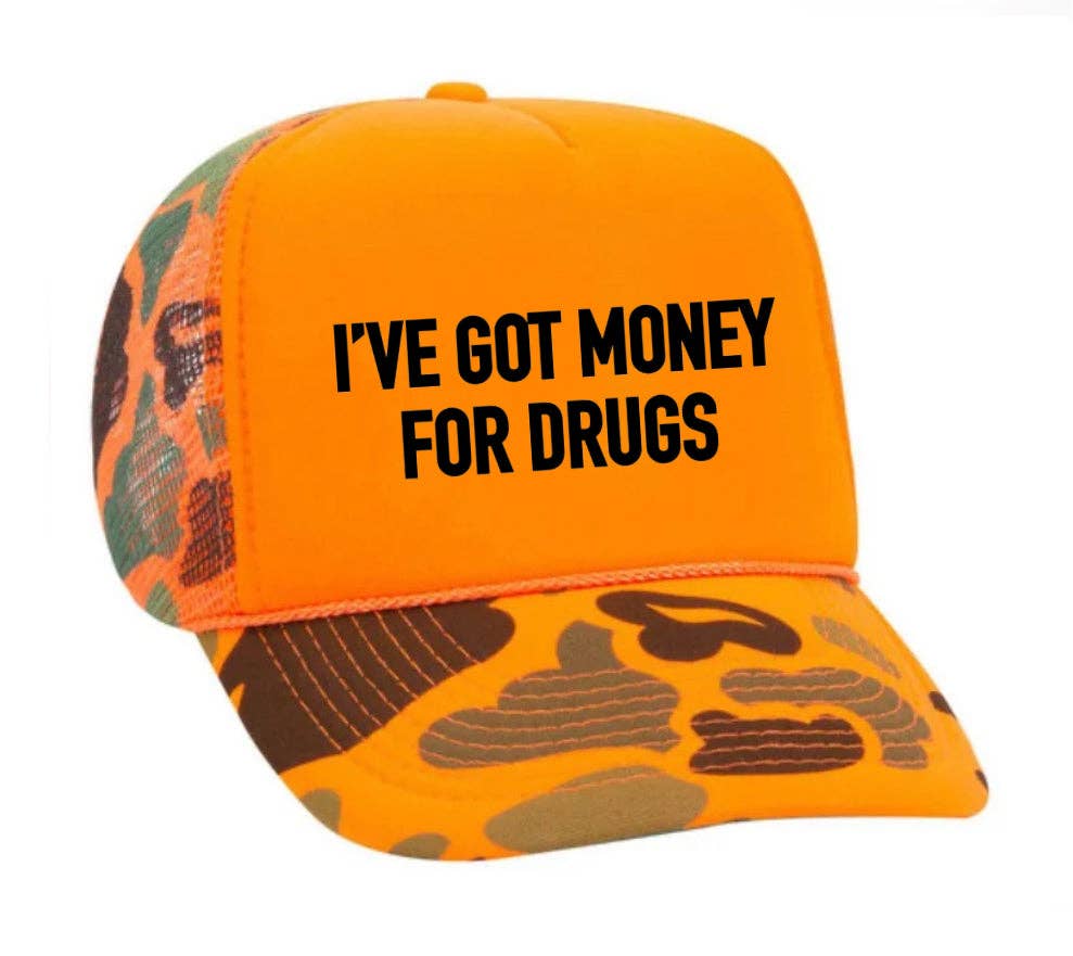 Inappropriate Trucker Hats – Großhandel Trucker-Cap – Unisex – Ich habe Geld für Drugs Trucker Hat31