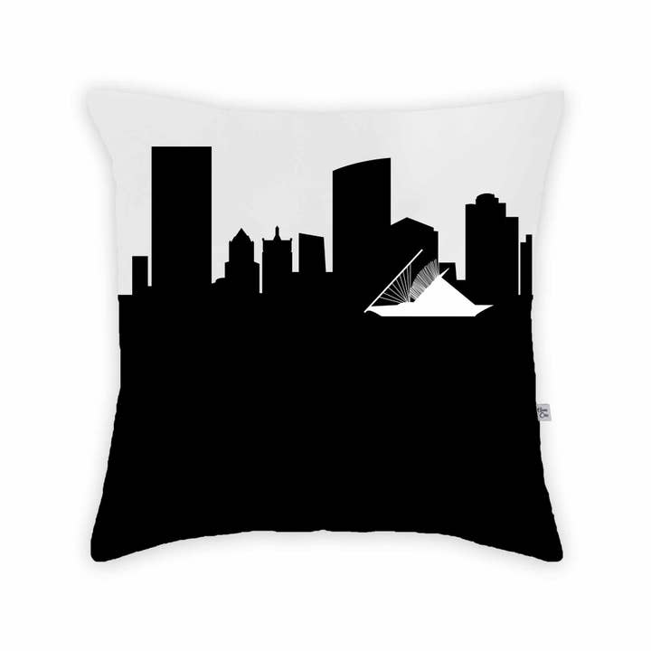 Milwaukee WI Skyline - Almohada grande para venta al por mayor de Anne Cate