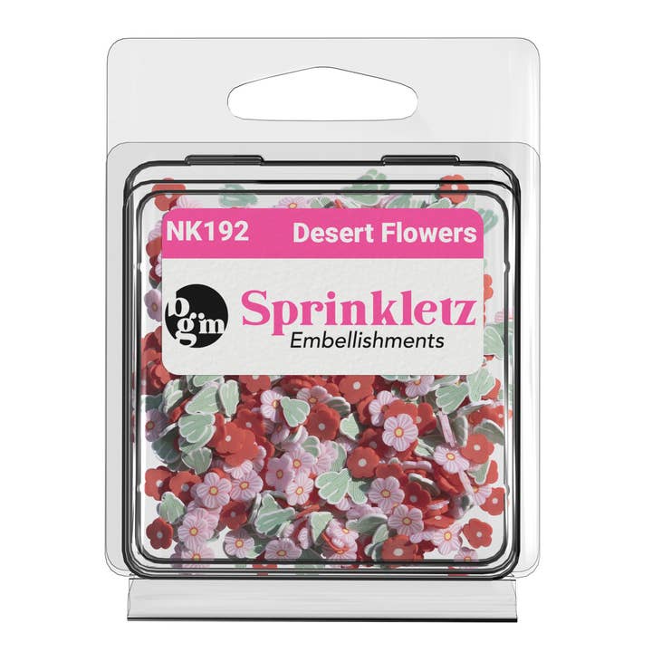 Desert Flowers Polymer Clay Craft Embellishments for wholesale by Buttons Galore & More