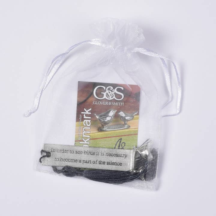 Glover & Smith - Wholesale Bookmark - Bird Watchers Pewter Bookmark- Engravable By The Retailer