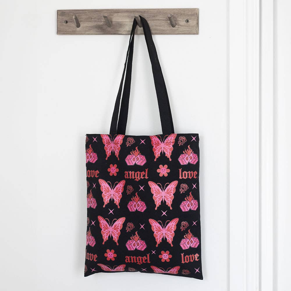 Something Different Wholesale - Wholesale Tote Bag - Women's - Flaming Butterfly Print Tote Bag0