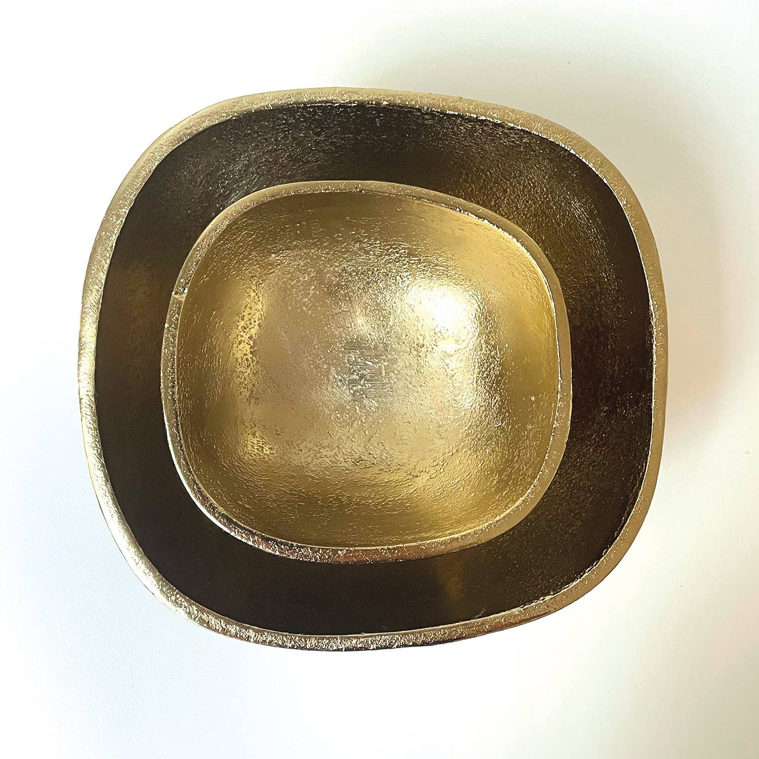 Opjet Paris - Wholesale Decorative Tabletop Object - Juliette square pm gold dish L13 P13 H6cm2