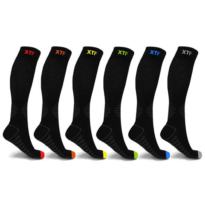 Extreme Fit Wholesale - Wholesale Socks - Unisex - KNEE-HIGH COMPRESSION SOCKS - ASSORTED DESIGNS