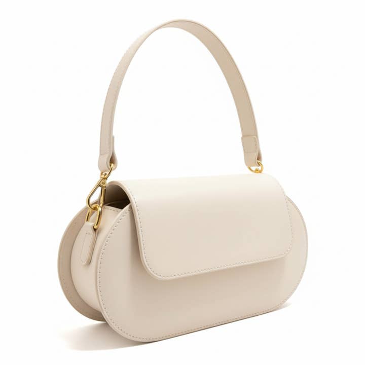 Rubinväska i beige läder för wholesale av ZEEN