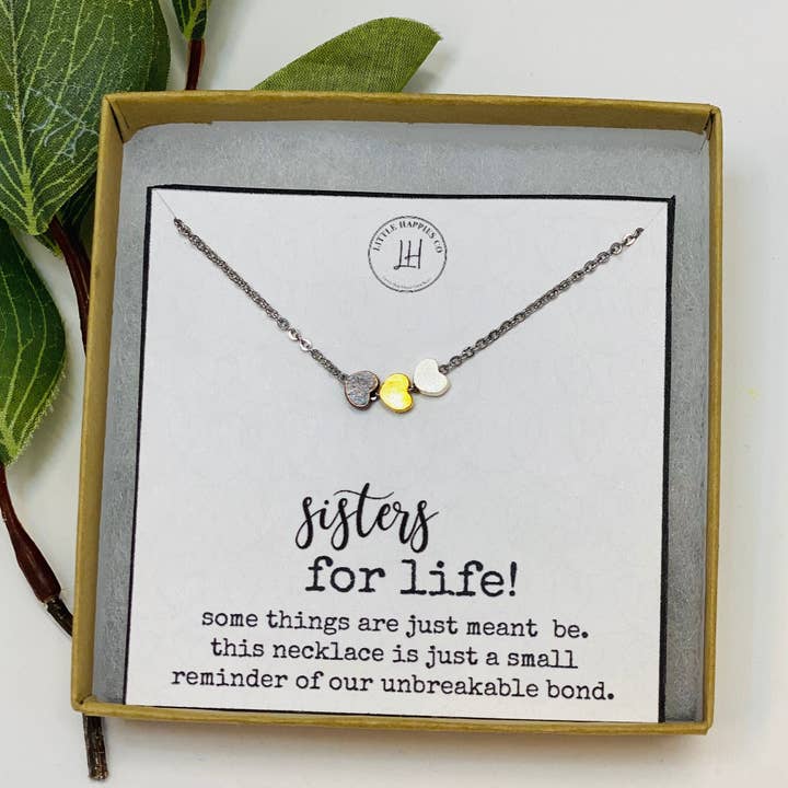 Little Happies Co - Wholesale Pendant/Charm Necklace - Gift for Sister, Sister gift, Sister necklace, best Sister gift, Sister gifts, Big sister, Valentine gift for Sister, Little sister