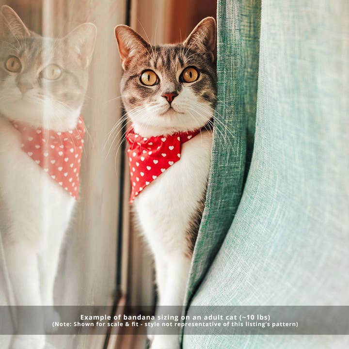 Made By Cleo – Großhandel Haustierschal – Katze/Hund – „Cozy Cabin Red“ - Halstuch für Katze und kleinen Hund