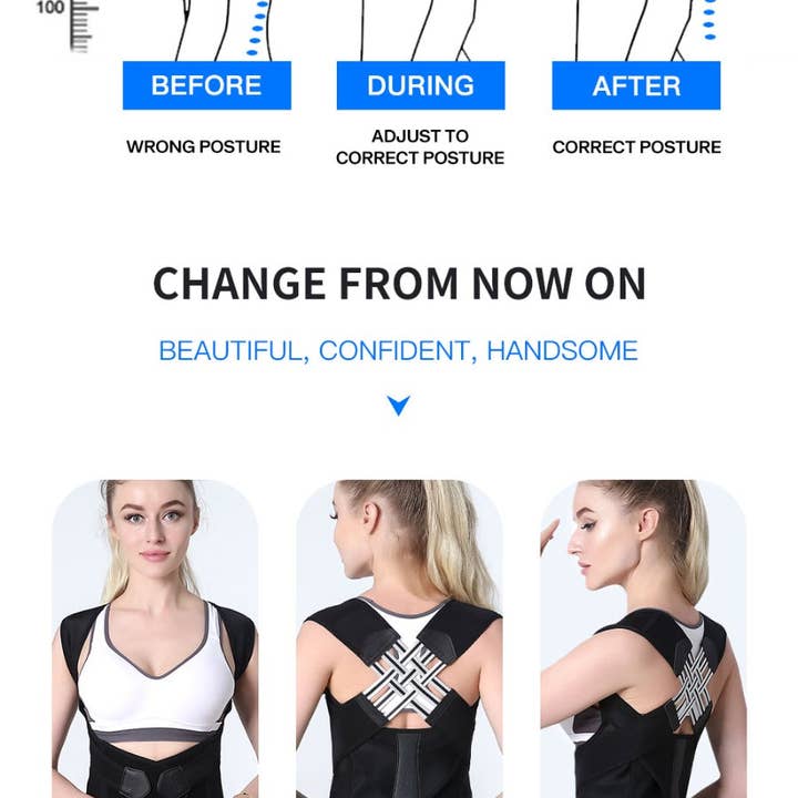 VIGOR - Wholesale Fitnessapparatuur - Houdingscorrector voor rug-, schouder- en rugondersteuning voor dames en heren17