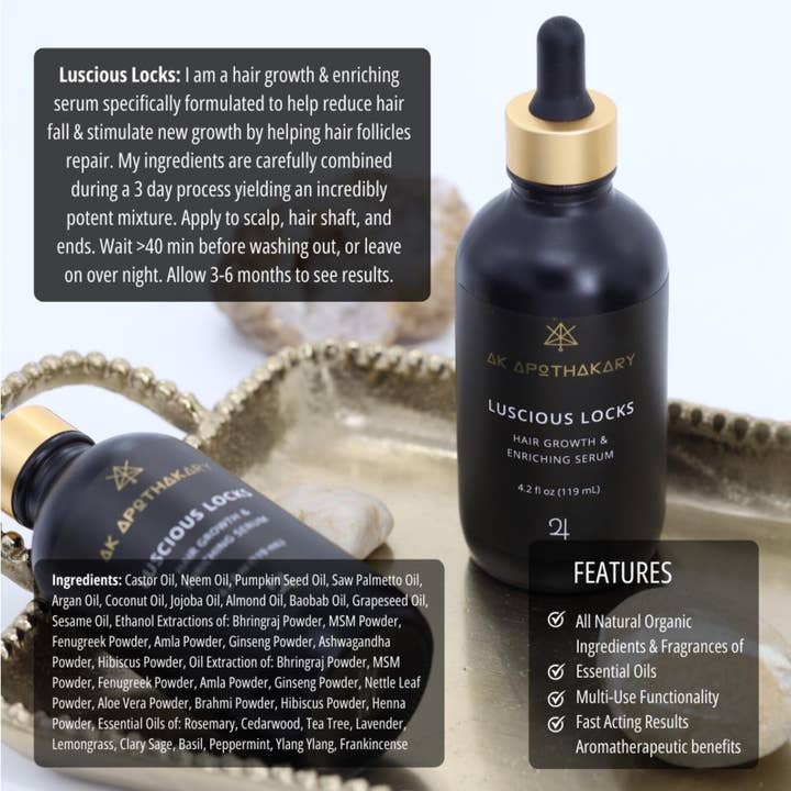 Luscious Locks for wholesale by AK Apothakary