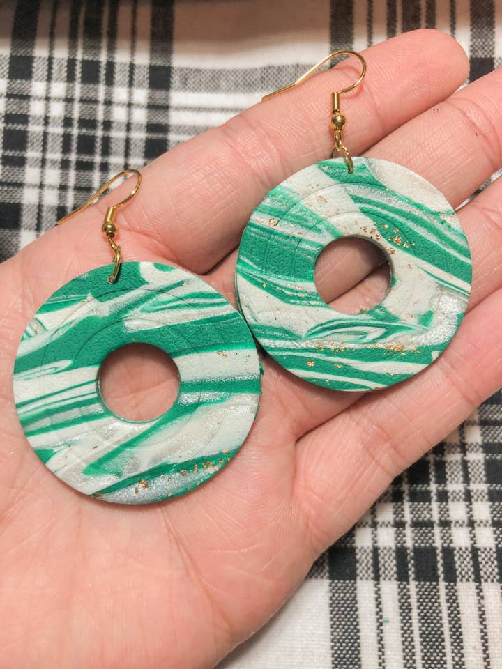 Green marble statement (4 styles) for wholesale by Curlyygurljewels