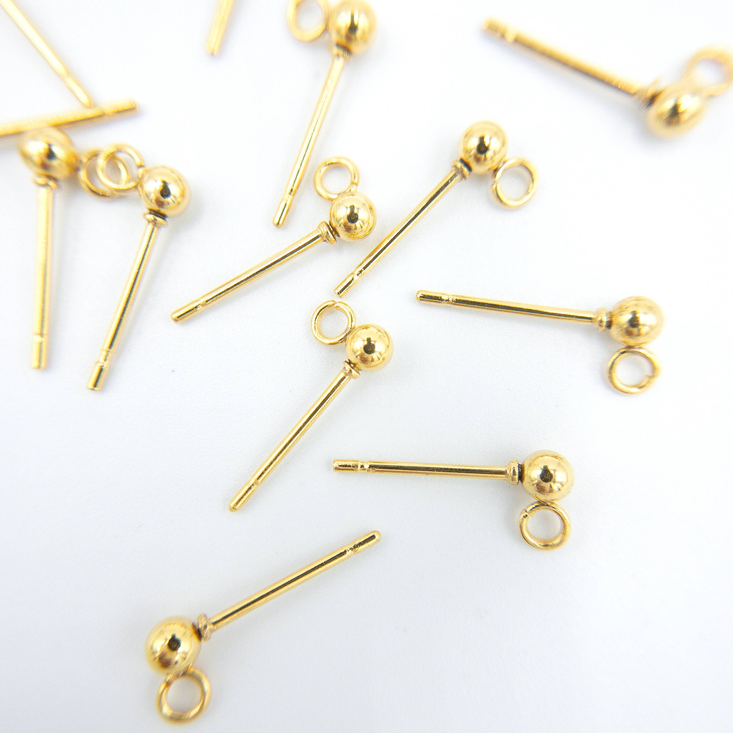 UBNY Collection - Vente Clous d'oreille - Tiges pour boucles d’oreilles à boule • Hypoallergéniques • Pour bijoux DIY4