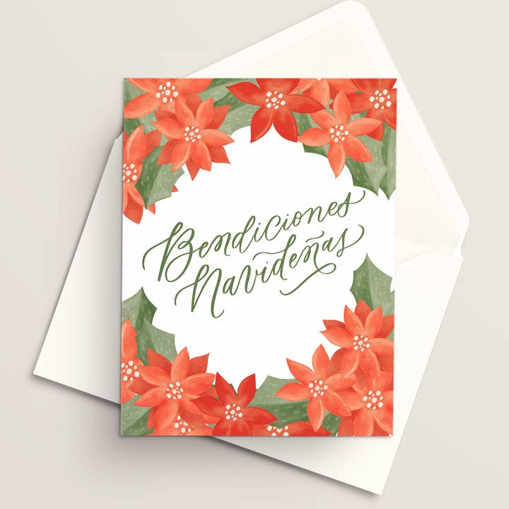 Vivi Furlong - Wholesale Christmas Card - Bendiciones Navideñas | Tarjeta cristiana | Tarjeta hecha a mano | Tarjeta de fiestas | Tarjetas navideñas | Navidad 2025 | Basada en la fe0