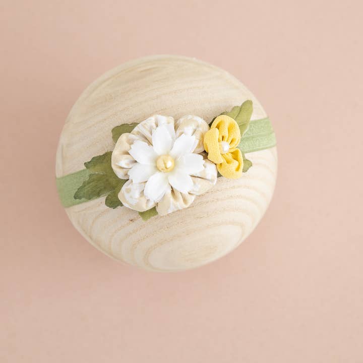 Diadema de flores, diadema amarilla, diadema de bebé para venta al por mayor de Girls' Dream