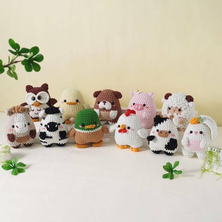 TOMOPOD LLC - Wholesale Stuffed/Plush Toy - Kids & Baby - Crochet Funny Animals, Amigurumi Forest Animal Decor, Gift2
