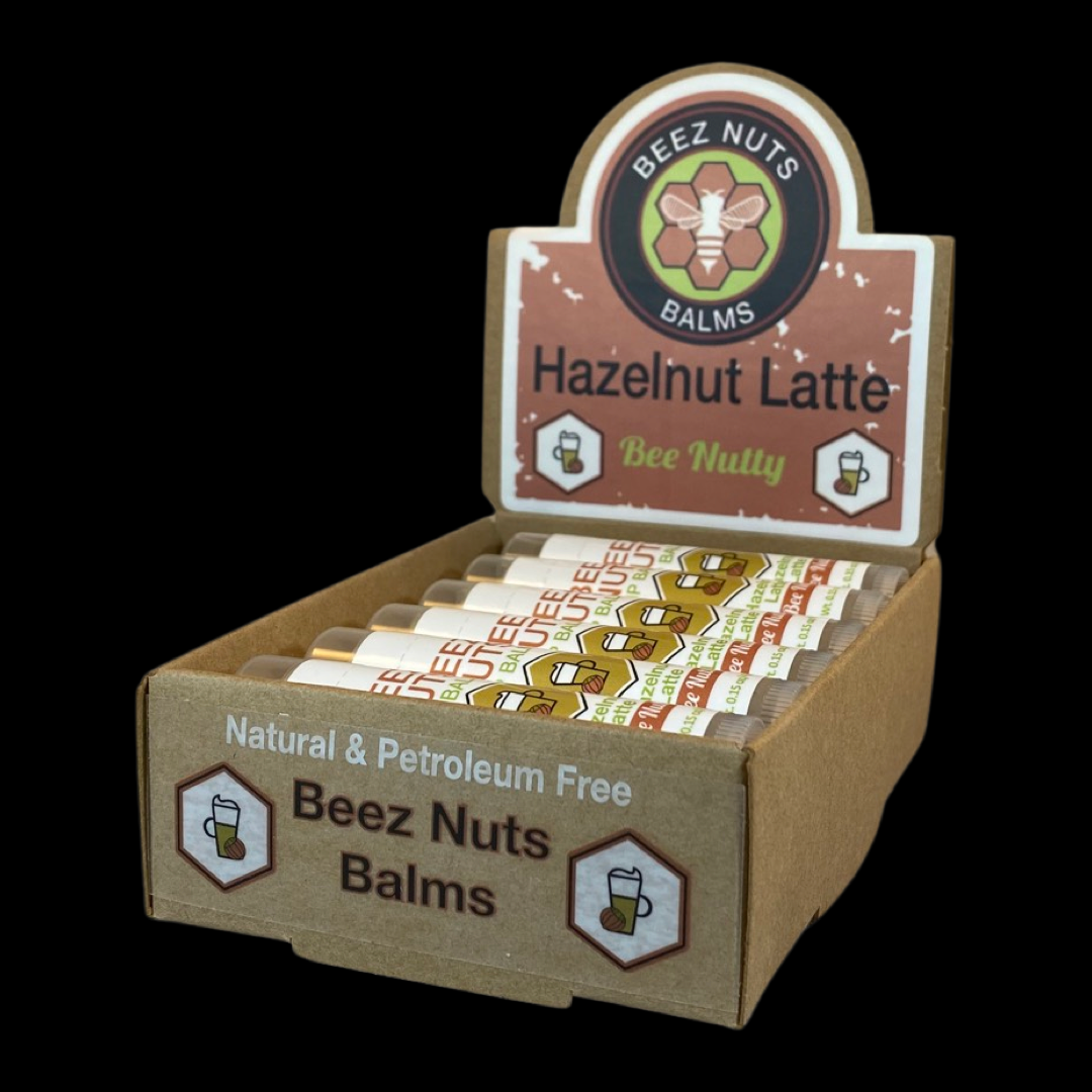 Beez Nuts Balms - Wholesale Lip Balm - Hazelnut Latte Lip Balms - 12 pack9