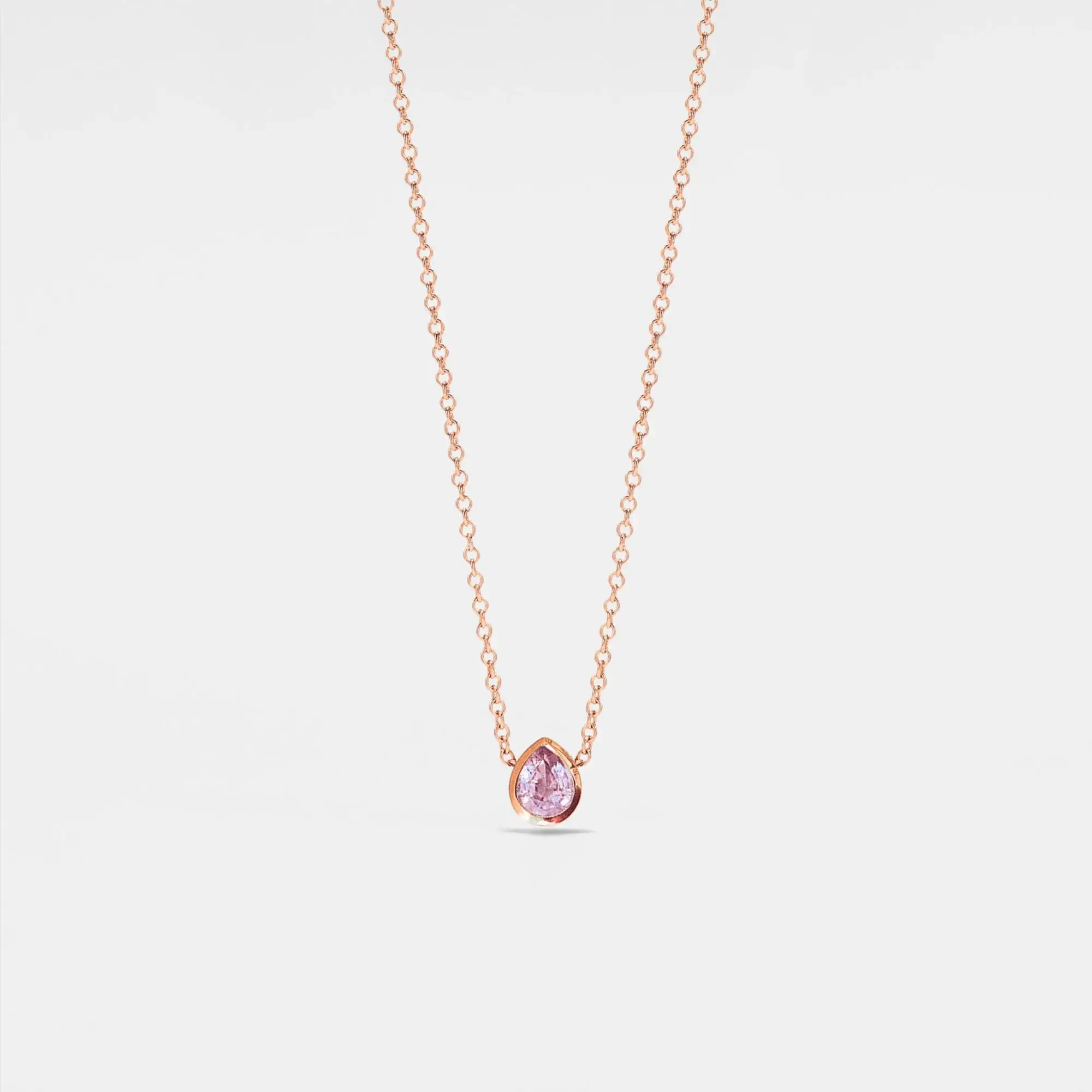 Perimade & Co. LLC - Wholesale Pendant/Charm Necklace - Teardrop Birthstone Pendant Necklace in 925 Sterling Silver2