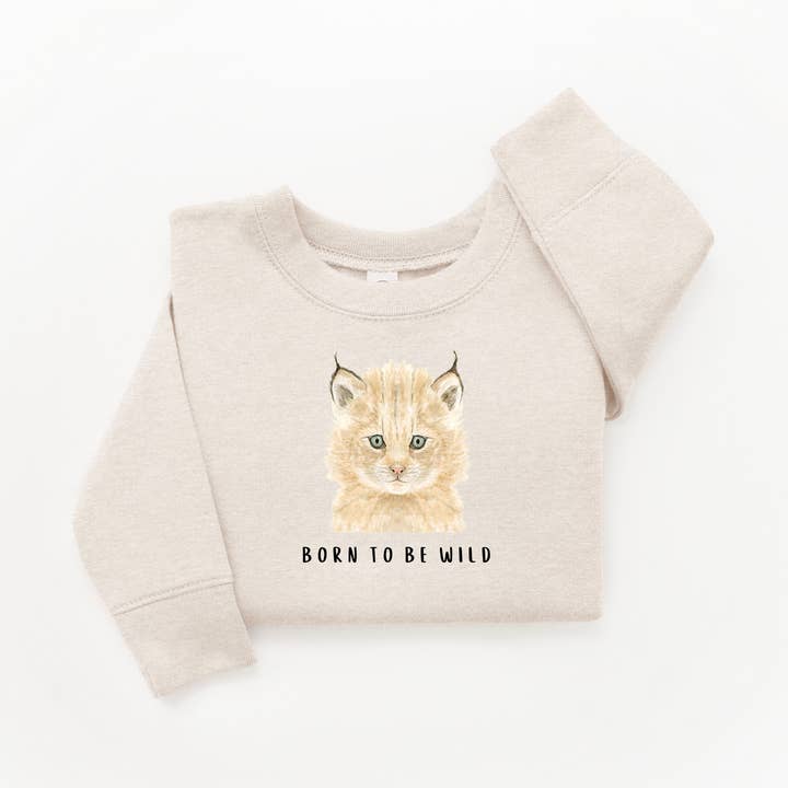 Felpa Lynx Born to be Wild per la vendita all'ingrosso da parte di WLDFLWR Studio