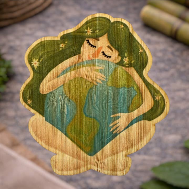 Mutter Erde für den Großhandel von Bamboo Wood Stickers