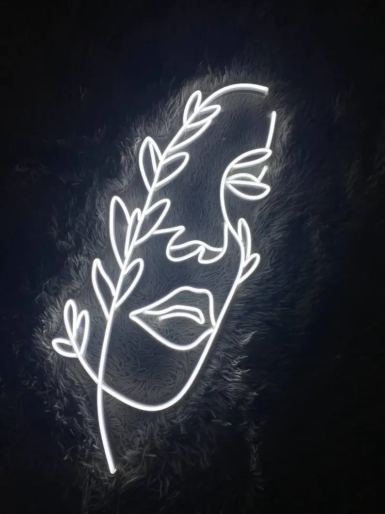 Glow Neon – Großhandel Neonschilder – Neonschilder mit Blumengesicht, Wanddeko0