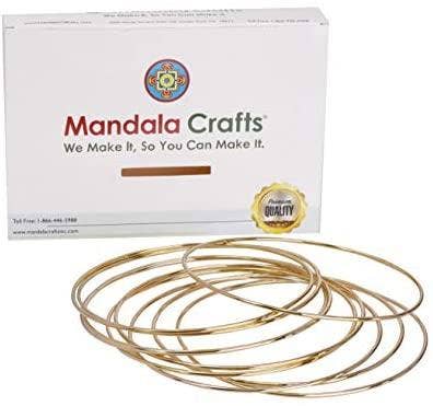 Gold-Ton Mandala Crafts Metallringe für Traumfänger, Makramee, Kranzrahmen und DIY Basteln für den Großhandel auf Faire4