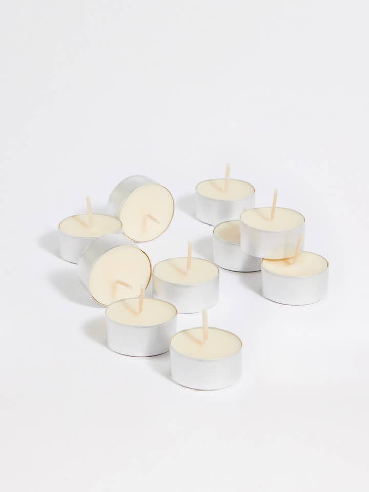 Velas de té de pimienta y frambuesa, juego de 10 para venta al por mayor de Helm London