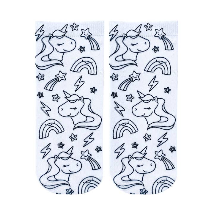 Living Royal - Wholesale DIY Craft Kit - Kids - Ankle Socks - DIY Coloring Kit - Unicorn Galaxy2