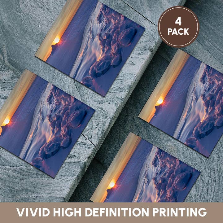 3dRose - Wholesale Coasters - 3dRose, Sunset at the shore of frozen Disko Bay, West Greenland, Denmark,, Coaster5